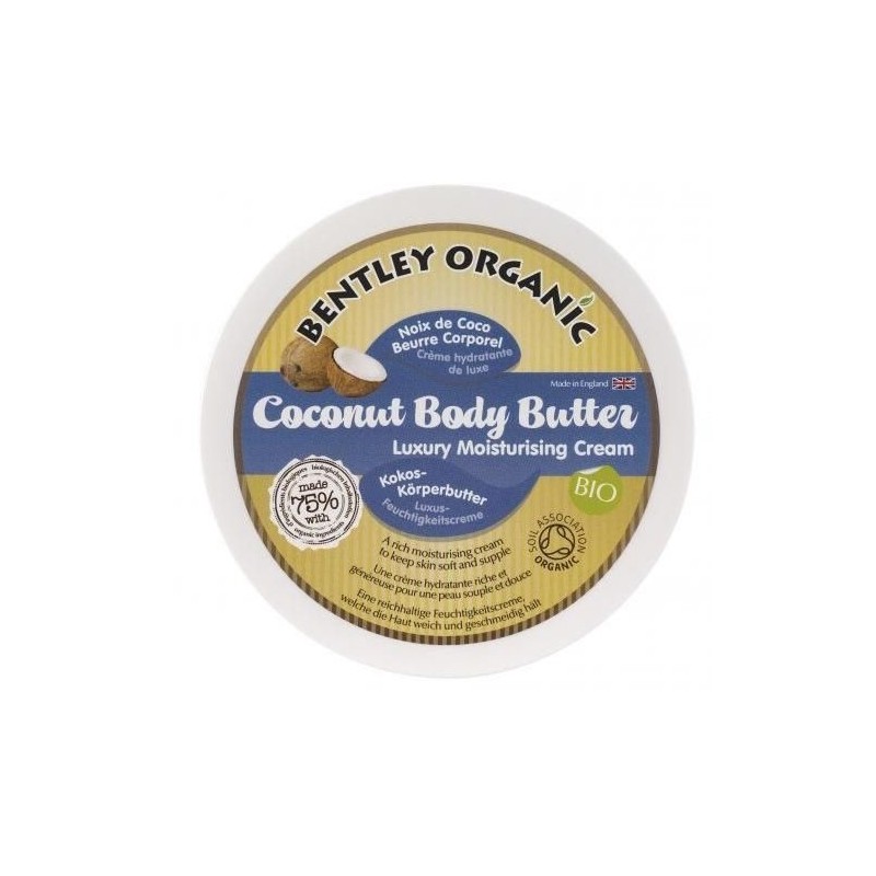 Masło do ciała Bentley Organic, kokosowe 200g