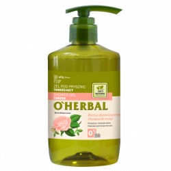 Tonizujący żel pod prysznic O'Herbal z ekstraktem z róży damasceńskiej 750 ml