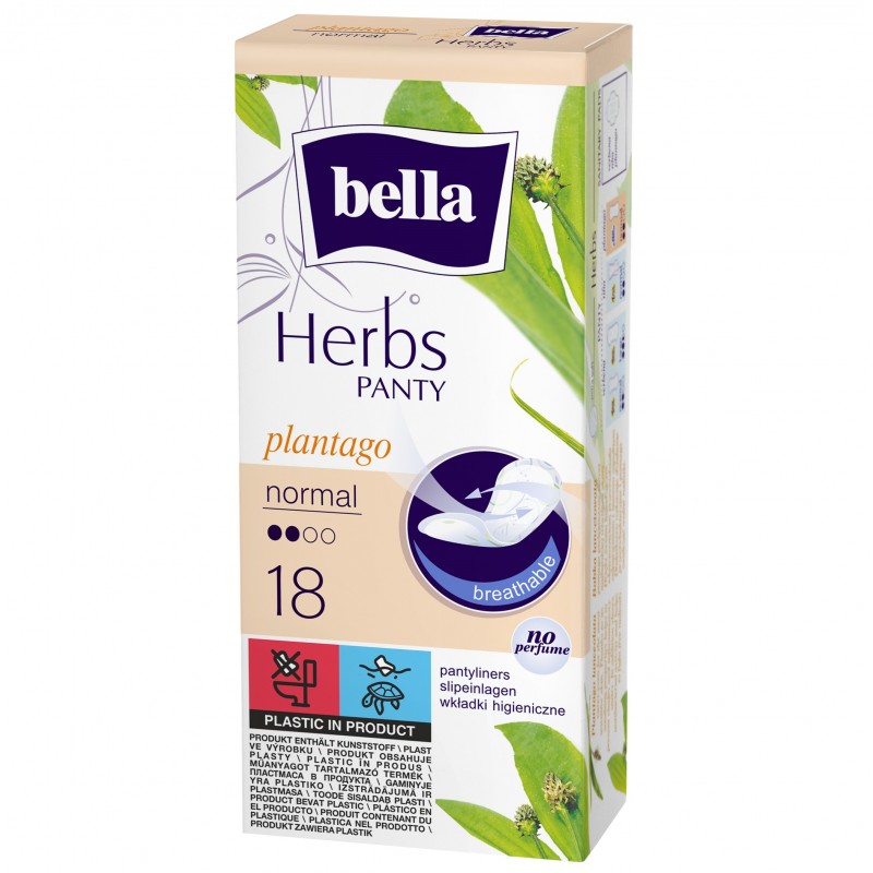 Wkładki higieniczne Bella Herbs Normal z babką lancetowatą