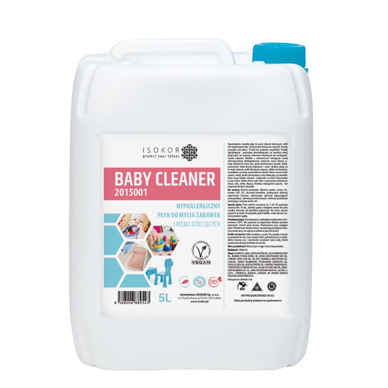 Hipoalergiczny płyn do mycia zabawek i mebli dziecięcych Isokor Baby Cleaner