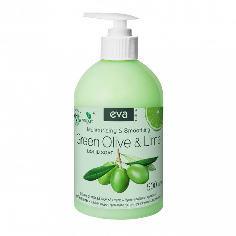 Mydło w płynie Eva Natura Zielona oliwka i limonka 500 ml